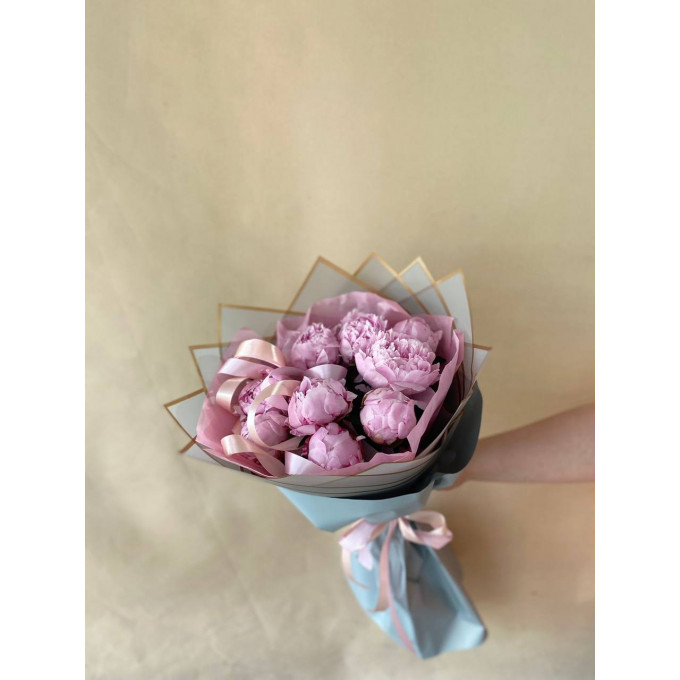 Букет из 9 пион Букет из 9 пион